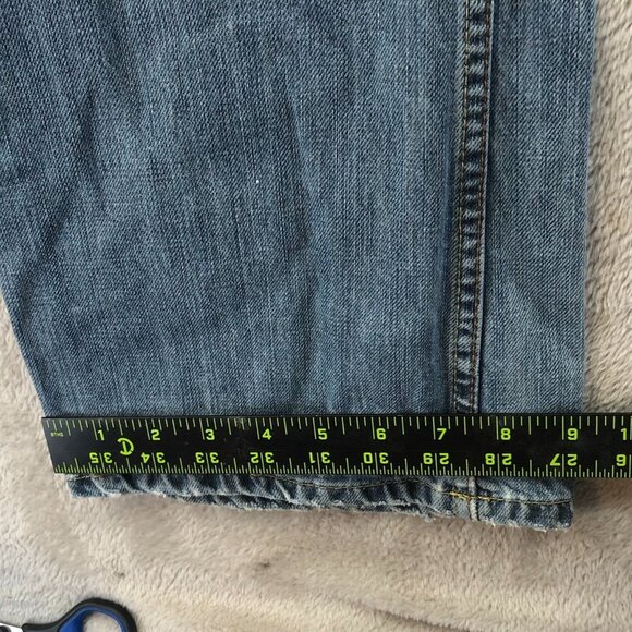 Lee Signature Mens Jeans Size 31x28 Measured Relaxed Bootcut Classic Blue Denim - Picture 7 of 14